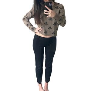 J.Crew Minnie Iconic Vintage Black Low-rise Skinny Stretch Ankle Dress Pant Sz 0